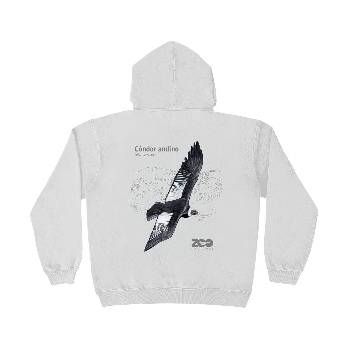 POLERON HOODIE BLANCO CÓNDOR