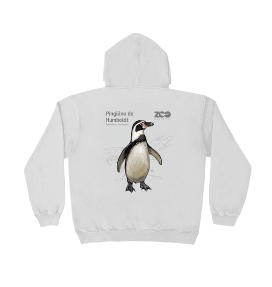 POLERÓN HOODIE BLANCO PINGÜINO
