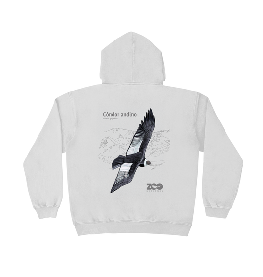 POLERON HOODIE BLANCO CÓNDOR