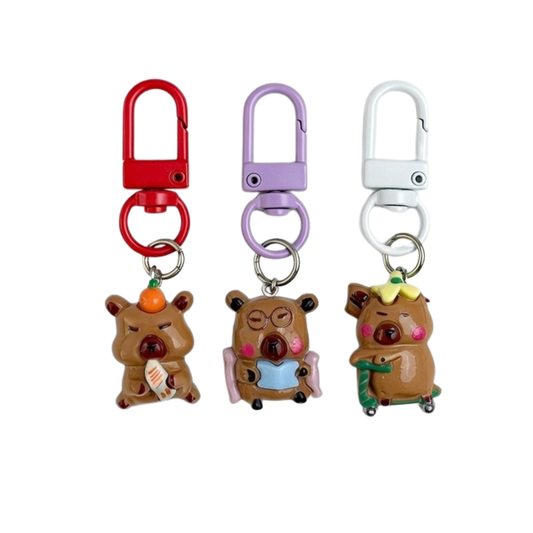 llavero mini capibara