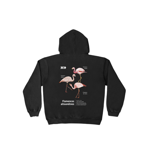 POLERON HOODIE NEGRO FLAMENCO